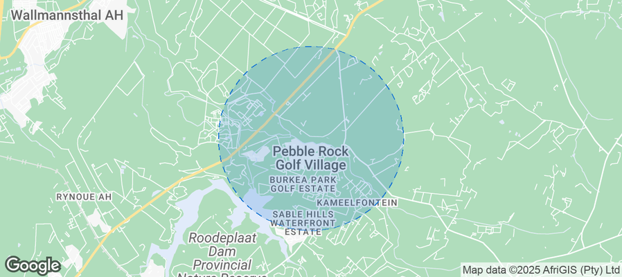 Map of Airbnb listings in City of Tshwane Metropolitan Municipality