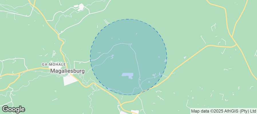 Map of Airbnb listings in Mogale City Local Municipality