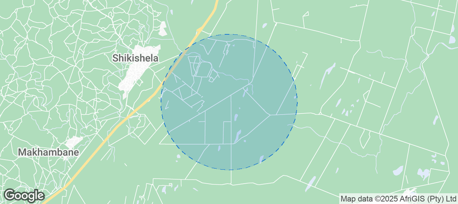 Map of Airbnb listings in Mtubatuba Local Municipality