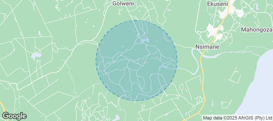 Map of Airbnb listings in The Big Five False Bay Local Municipality