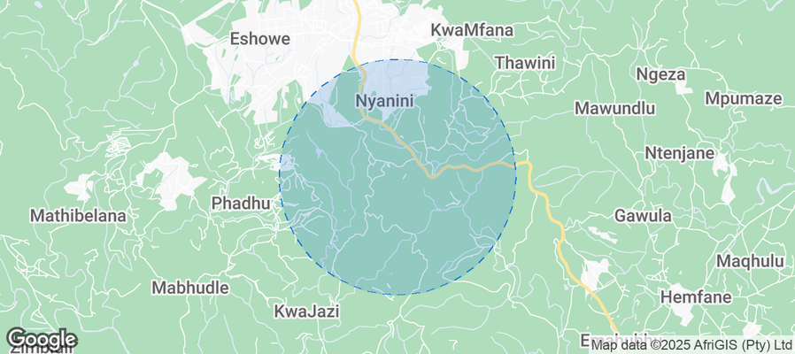 Map of Airbnb listings in UMlalazi Local Municipality