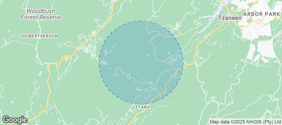 Map of Airbnb listings in Greater Tzaneen Local Municipality