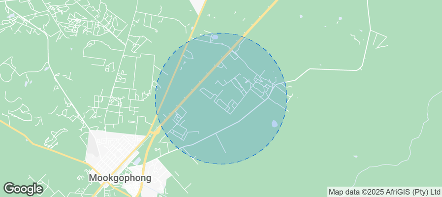 Map of Airbnb listings in Mookgopong Local Municipality