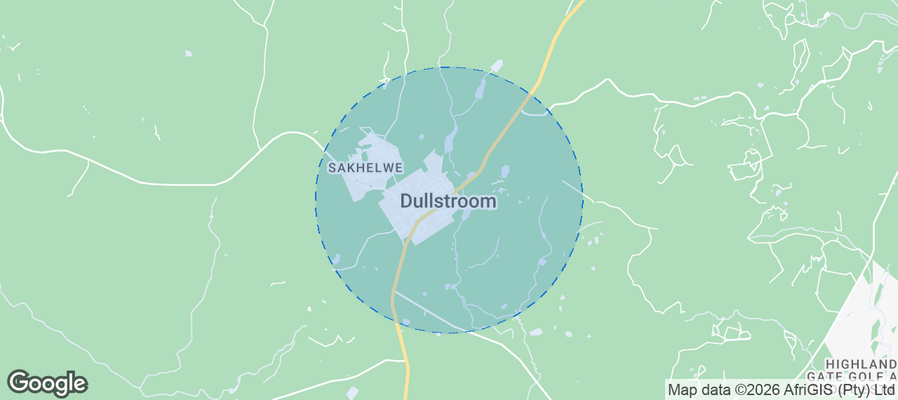Map of Airbnb listings in Dullstroom