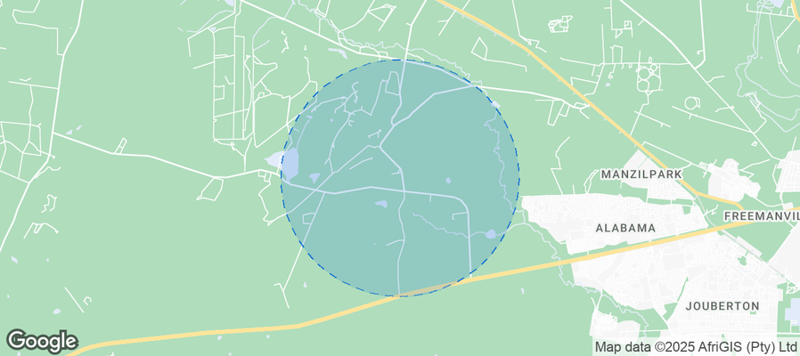 Map of Airbnb listings in Matlosana Local Municipality