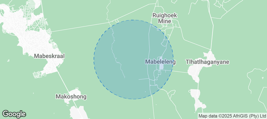 Map of Airbnb listings in Moses Kotane Local Municipality
