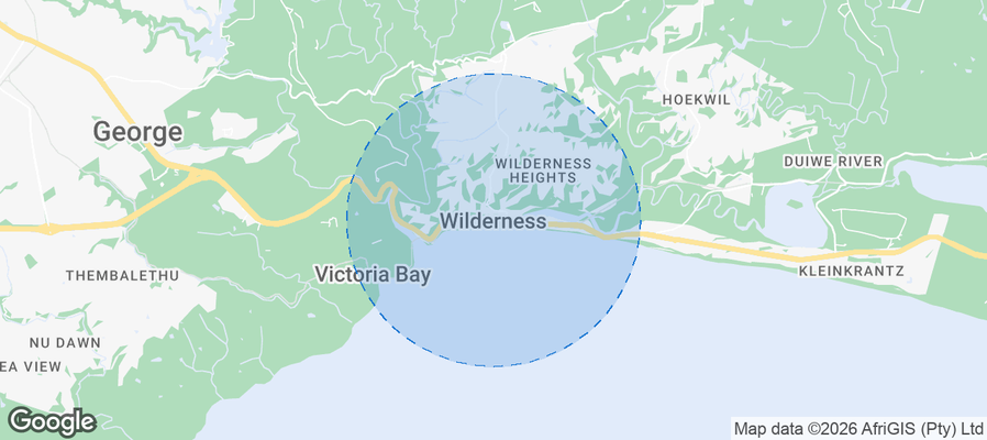 Map of Airbnb listings in Wilderness