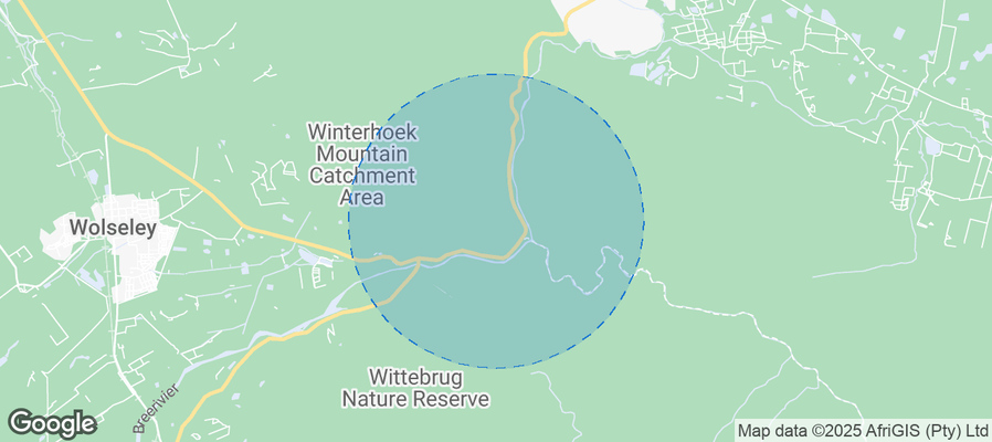 Map of Airbnb listings in Witzenberg Local Municipality