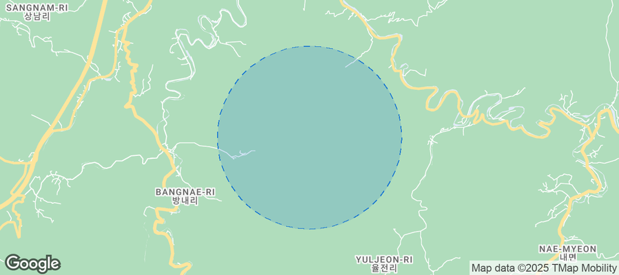 Map of Airbnb listings in Daegwannyeong-myeon