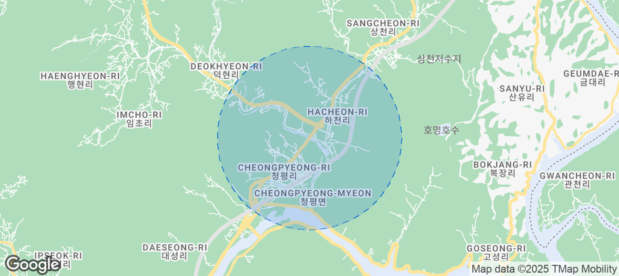 Map of Airbnb listings in Jojong