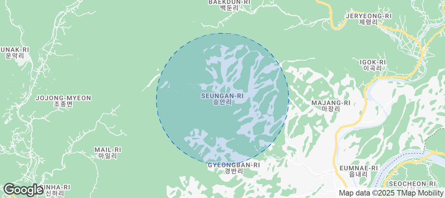 Map of Airbnb listings in Seungan-ri