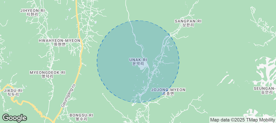Map of Airbnb listings in Unak-ri