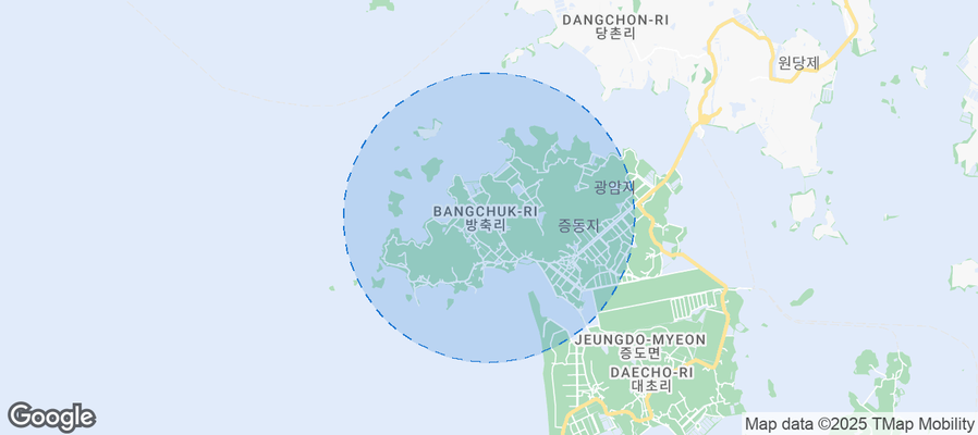 Map of Airbnb listings in Bangchuk-ri