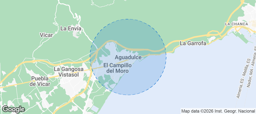 Aguadulce Airbnb map