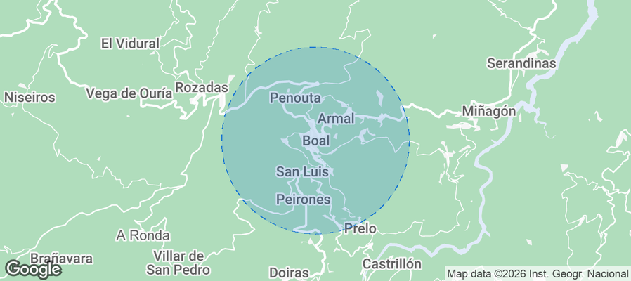 Boal Airbnb map