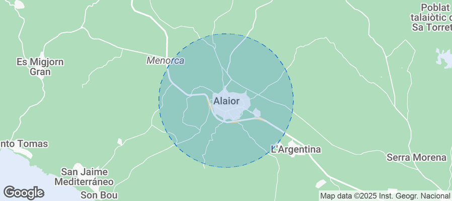 Map of Airbnb listings in Alaior