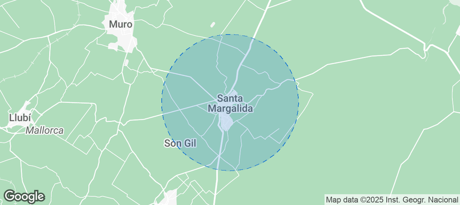 Map of Airbnb listings in Santa Margalida