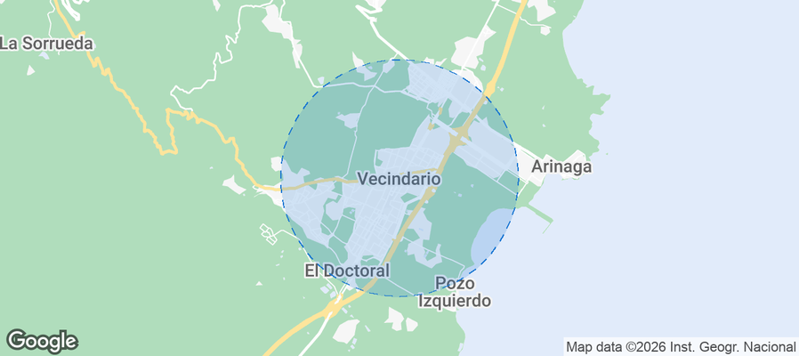 Vecindario Airbnb map