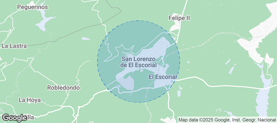 Map of Airbnb listings in El Escorial