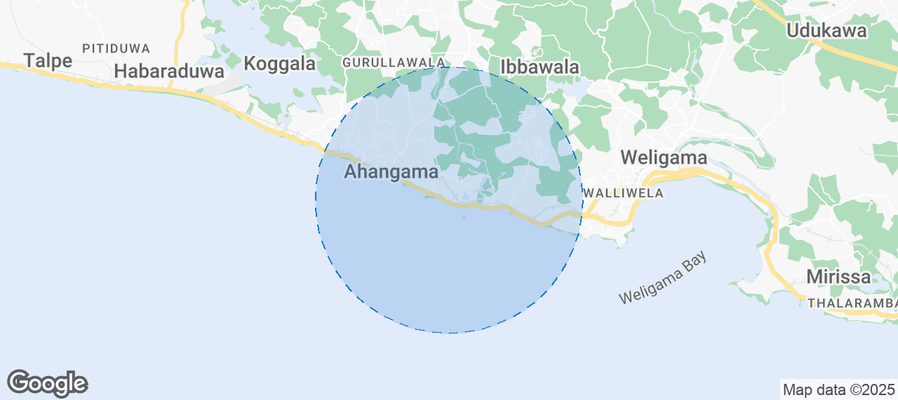 Map of Airbnb listings in Goviyapana