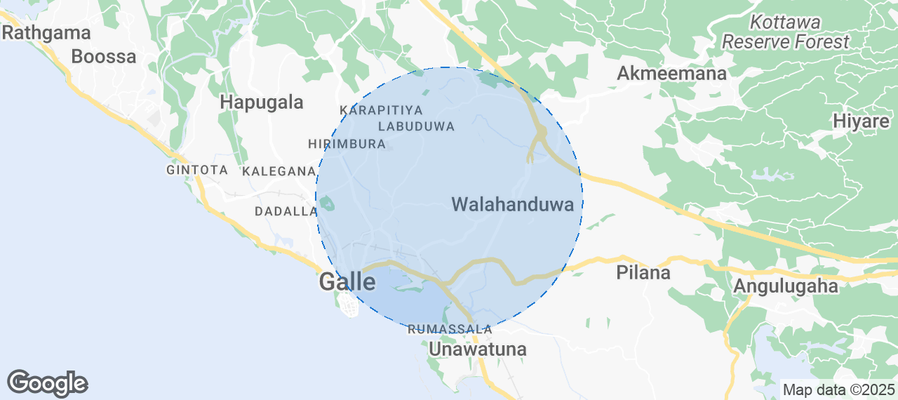 Map of Airbnb listings in Haliwala