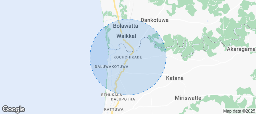 Map of Airbnb listings in Kochchikade