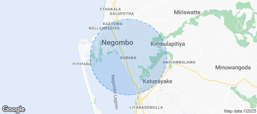 Map of Airbnb listings in Kurana