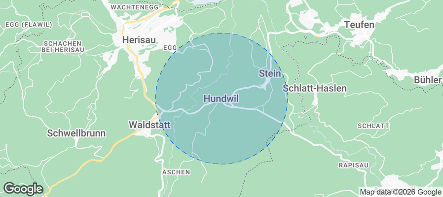 Map of Airbnb listings in Hundwil