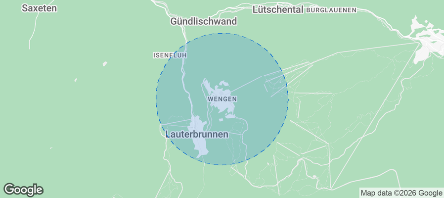 Wengen Airbnb map