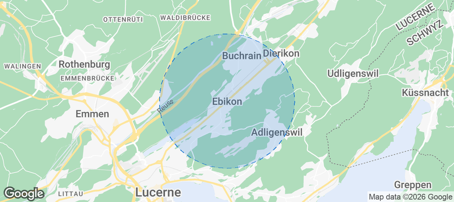 Ebikon Airbnb map