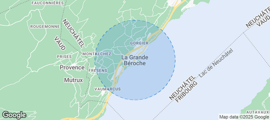 Map of Airbnb listings in La Grande-Béroche