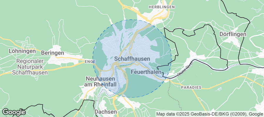 Schaffhausen Airbnb map