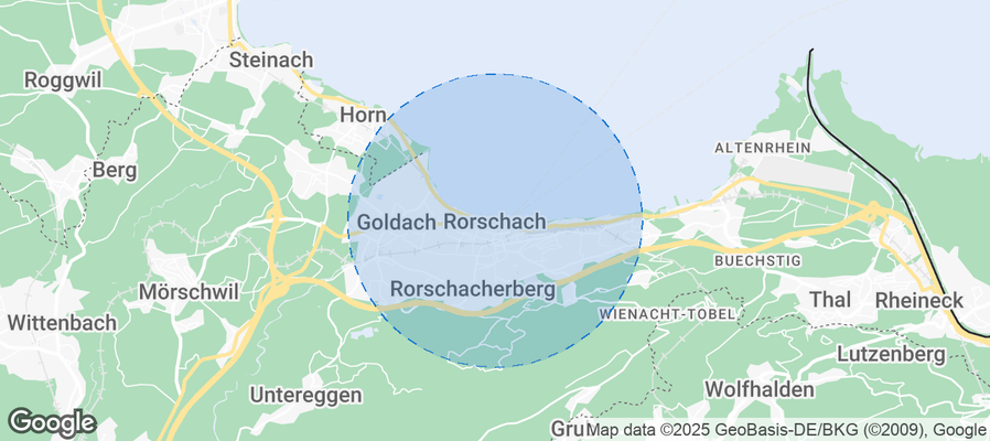 Map of Airbnb listings in Rorschach