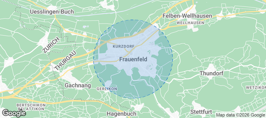 Frauenfeld Airbnb map