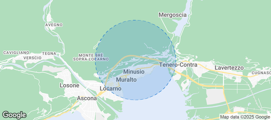 Map of Airbnb listings in Brione sopra Minusio
