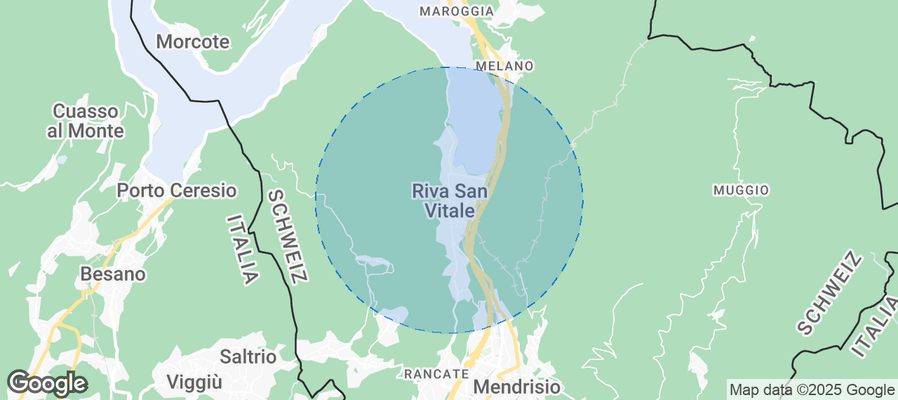 Map of Airbnb listings in Riva San Vitale