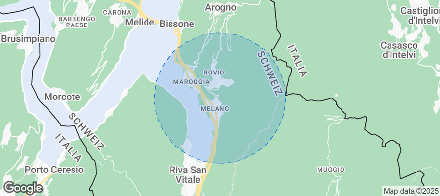 Map of Airbnb listings in Val Mara