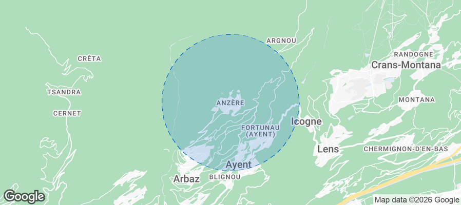 Anzère Airbnb map