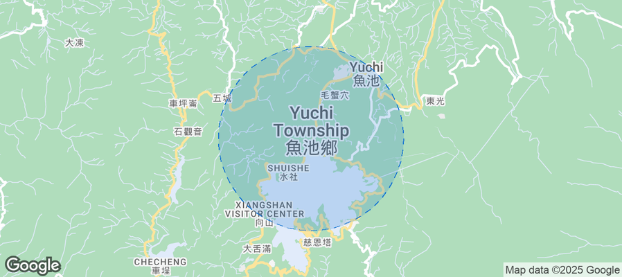 Map of Airbnb listings in Yuchi Township