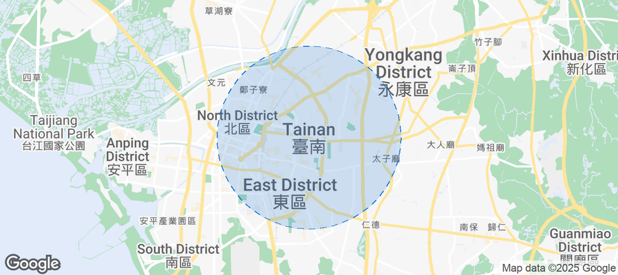 Tainan Airbnb map