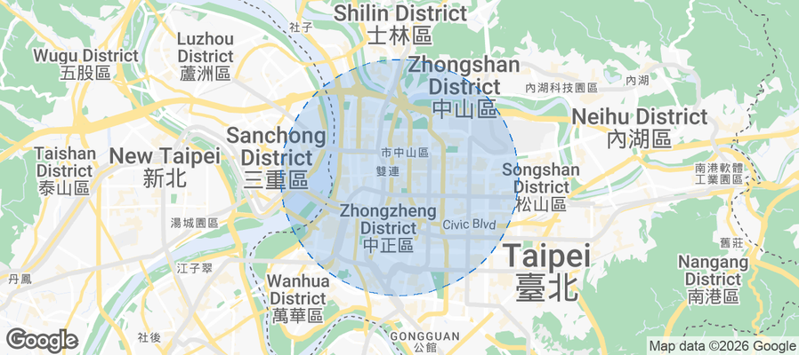 中山里 Airbnb map