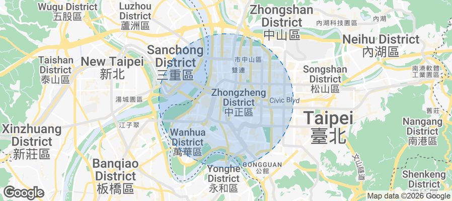 黎明里 Airbnb map