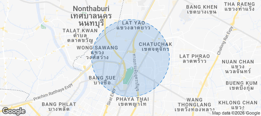 Chatuchak Airbnb map
