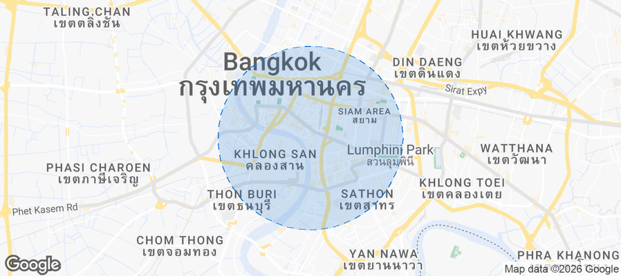 Samphanthawong Airbnb map