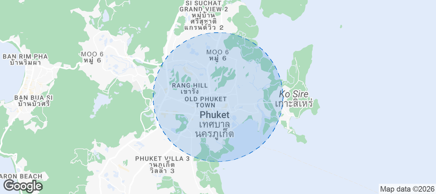 Map of Airbnb listings in Talat Yai