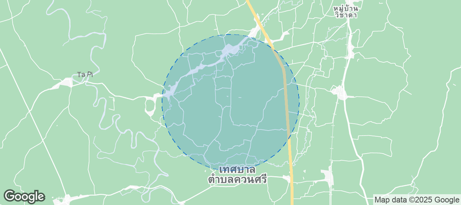 Map of Airbnb listings in Baan Don Sai