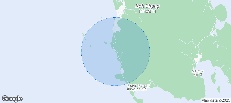 Map of Airbnb listings in Haad Tha Nam