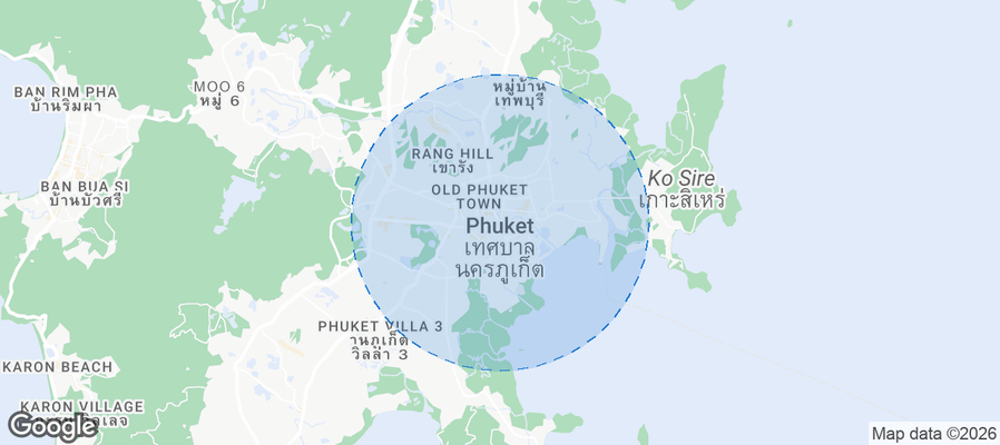 Phuket Airbnb map
