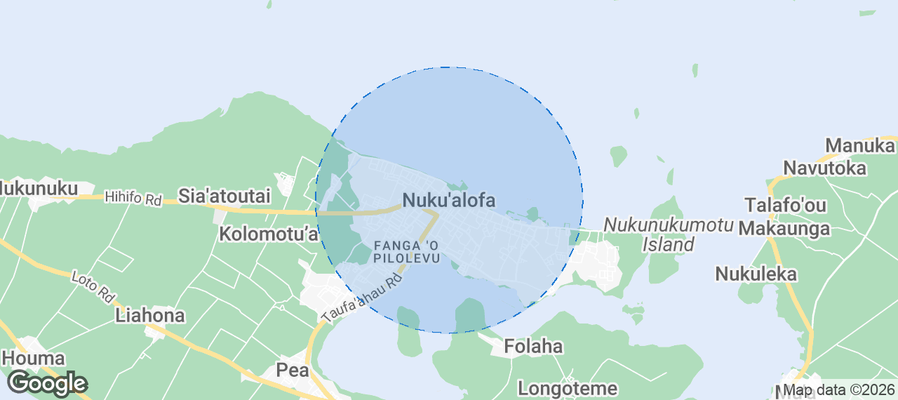 Nuku‘alofa Airbnb map