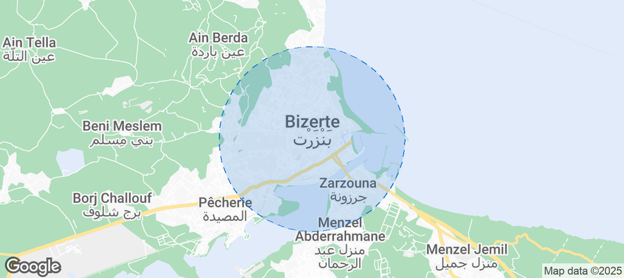 Bizerte Airbnb map